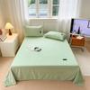3pcs Solid Color Milk Velvet Bed Sheet Set Autumn Winter Warm Pink Bedding with 2 Pillowcases Soft and Skin-friendly Bed Cover