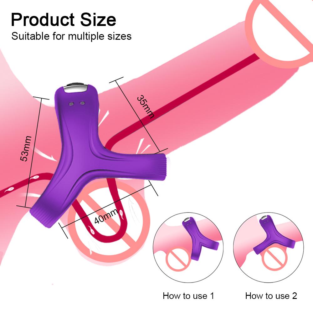 New 10 Modes Vibrator Cockring Penis Cock ring on for Man Delay Ejaculation Sex Toys for Men Rings Penisring Toys for Adults