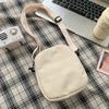 New Women's Small Square Shoulder Bag Simple Student Girls Canvas Messenger Bags Casual Female Phe Pouch Purse Handbags