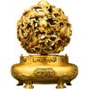 Brass Copper Nine-Turn Qinglong Universe Ornament Incense Burner Rotating Metal Craft