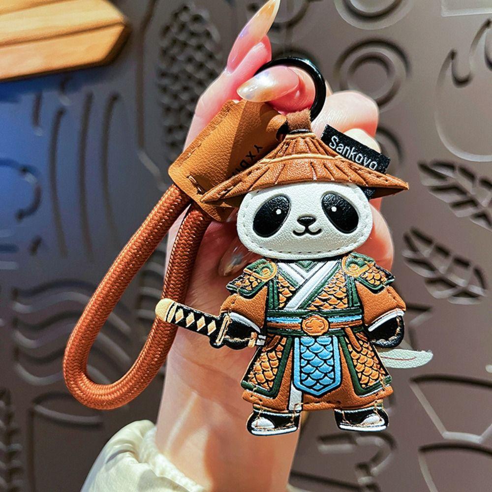 DIY Panda Pendant Hanger Bag Pendant Cute Car Keyring  Car Accessory
