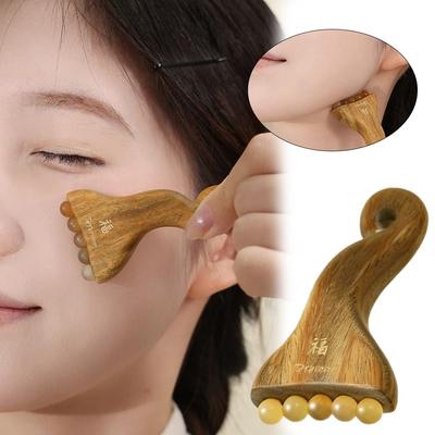 Wood Body Massage Scraper Handheld Point Acupoint Massager Facial Gua Sha Tool  Acupoint Massage