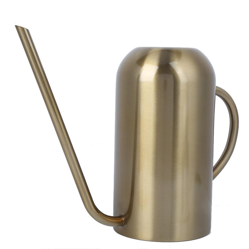 

Stainless Steel Long Spout Watering Can Garden Watering Pot Irrigation Tool Gold 1.5L
