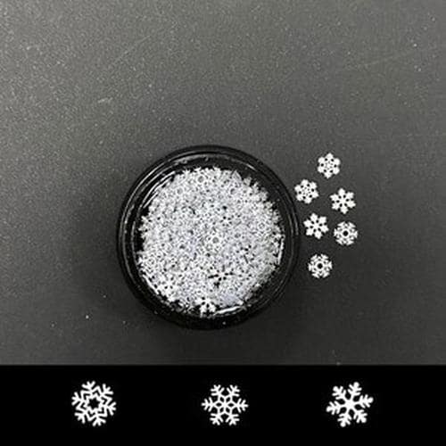 

White 3-color Snowflake Glitter (S6318774)