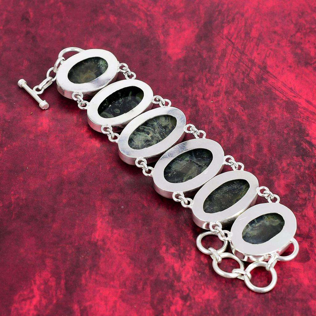 Star Galaxy Jaspis armbånd, 925 solid sterlingsølvsmykker, suverene naturlige edelstenssmykker, håndlagde jaspis smykker gave til kjærlighet armbånd