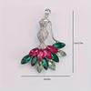 Animal Cheetah Alloy Crystal Mermaid Brooch With Security Pin For Women And Men