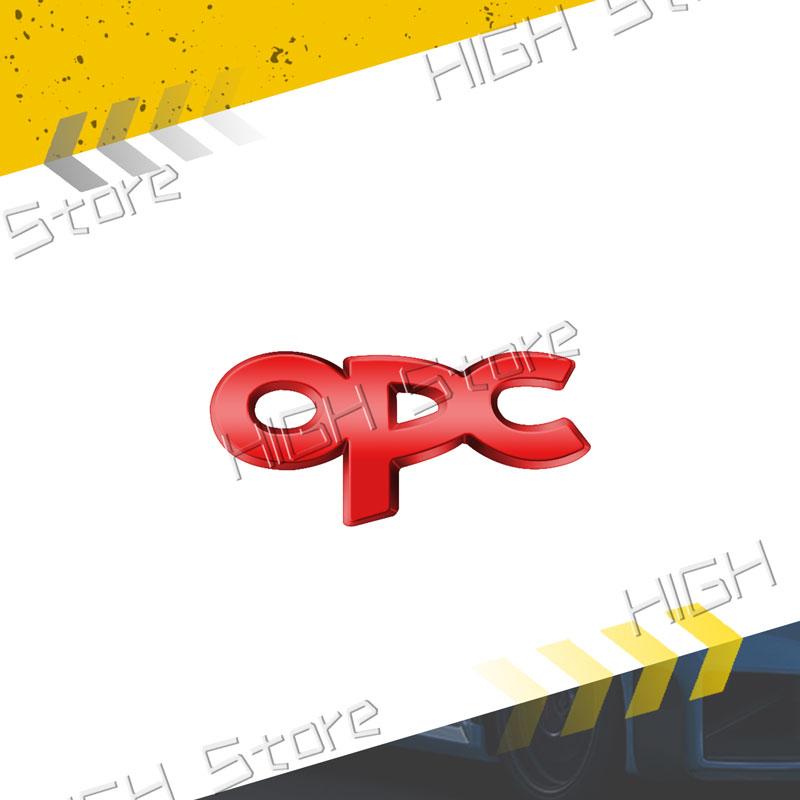 Mała Metalowa Naklejka 3D na Wnętrze Samochodu Logo OPC Naklejka z Emblematem na Kierownicę Samochodową Do Opel Astra G H J K Zafira B Corsa C D Insignia