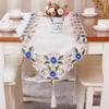 European Embroidery Hollow Table Flag Pastoral Embroidery Fabric Spring Flower Tv Cabinet Coffee Table Tablecloth