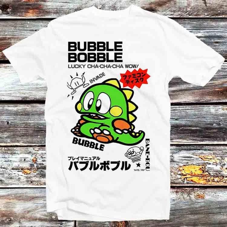 Японский плакат Bubble Bobble Футболка Famicom B478 XL
