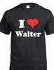Ich liebe Walter T-Shirt Rotes Herz Süß Walt Wally Name Lustiges Geburtstagsgeschenk T-Shirt