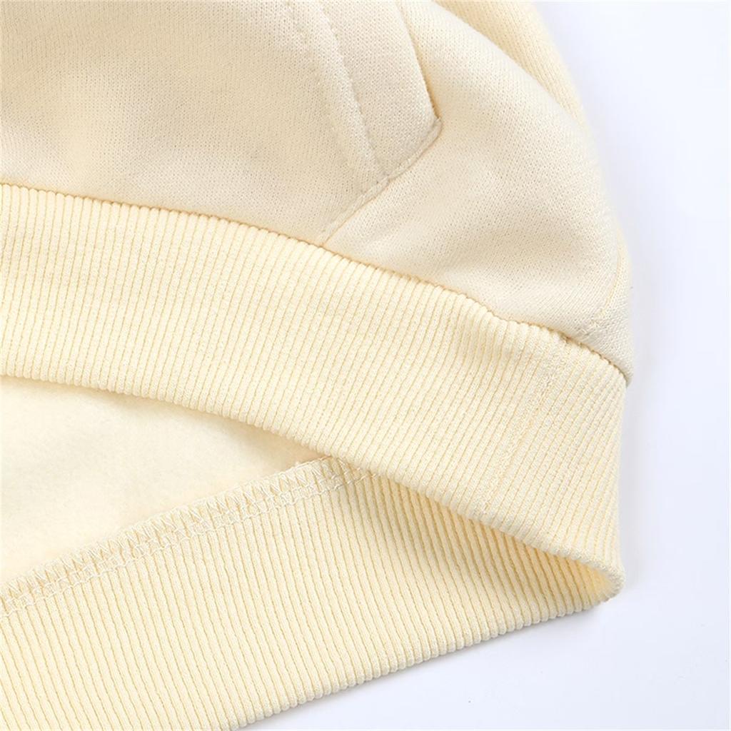 Kids Solid Color Hoodie Pullover Casual Loose Fit Long Sleeve Hooded Sweatshirt for Children Boys and Girls Soft Comfortable Fabric