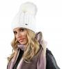 Warm Women'S Winter Hat With A Pompom, Fleece-Lined Beania Uni