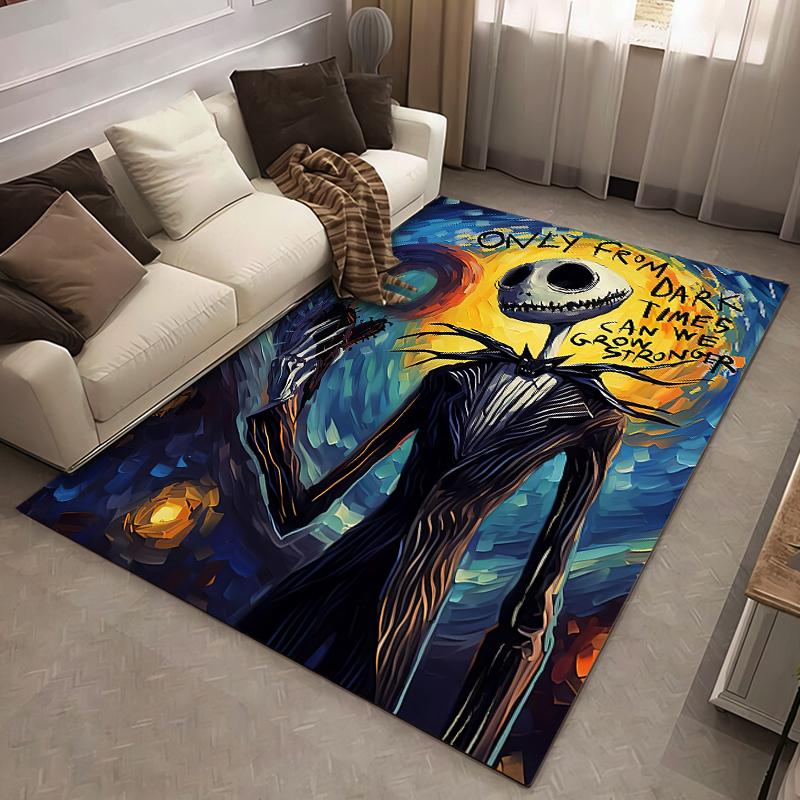 Classic Movie Nightmare Before Christmas Jack Large Carpet LivingRoom Home Decor Sofa Table Rug Anti Slip Chair Lounge Floor Mat