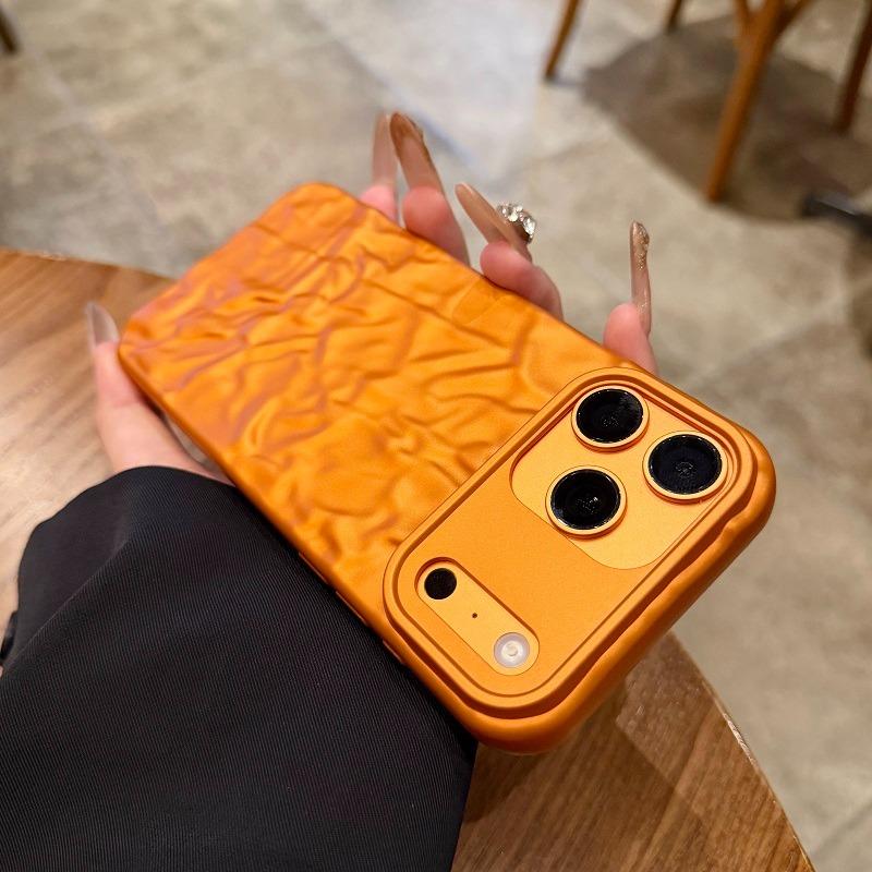 

Luxury Matte Water Ripple Wrinkle Case for iPhone 15 16 17 Pro Max Air 13 14 Electroplating Soft TPU Shockproof Ultra Thin Cover iPhone 13