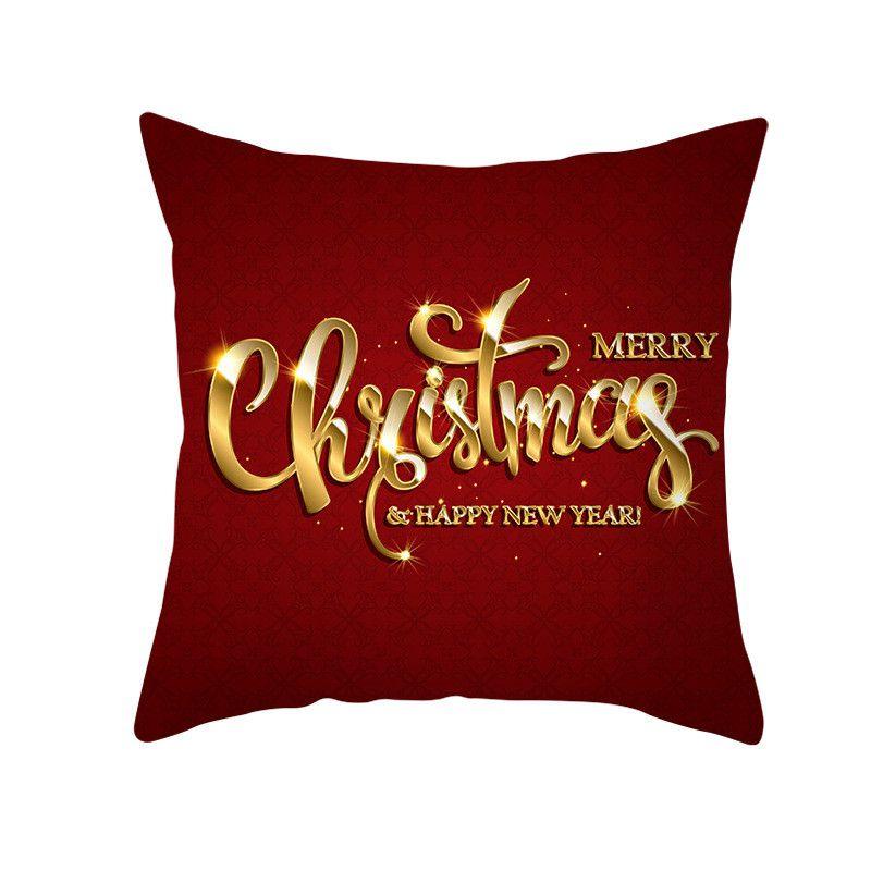 Luxurious Peach Skin Velvet Cushion Cover Featuring Santa Claus For Holiday Cheer