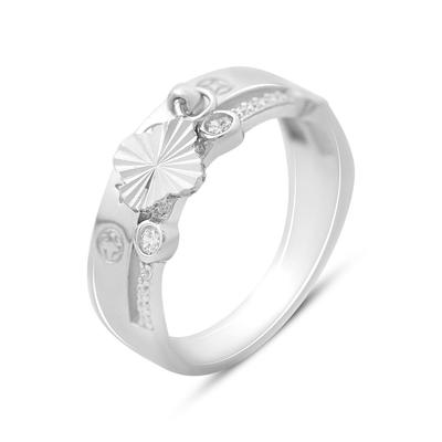 Silver Ring with Cubic Zirconia, Product Weight 4.49 G (2169697)