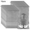 10pcs Shoes Storage Bag Closet Organizer Non-woven Waterproof Portable Pocket Clothing Classified Hanging Bags Travel Organizer
