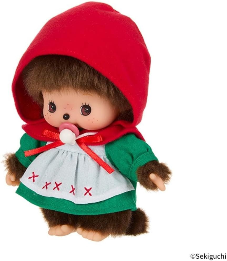 Sekiguchi Monchhichi Revival Dance Party Babychichi Rotkäppchen 244584 H15 x B11 x T7cm