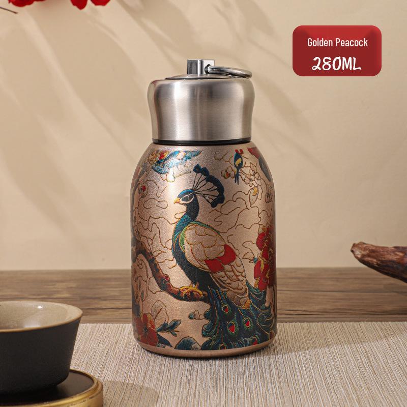 Compact Trendy Insulated Cup with Pull Ring - Convenient, Pocket-Friendly, and Stylish for Students On-the-Go