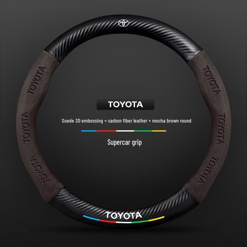 Echtes Leder Carbonfaser Wildleder Lenkradbezug für Toyota Avalon (Modelle 2021-2026) - Ultradünnes Design