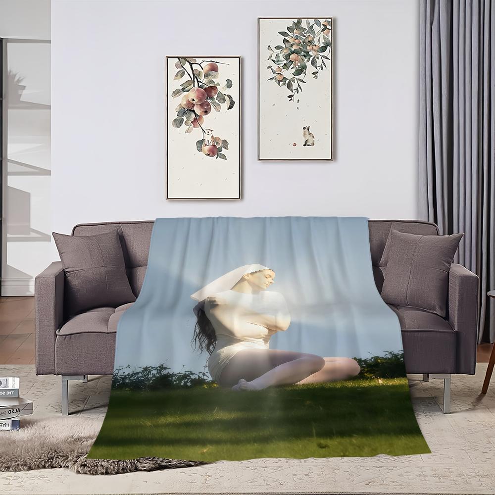 Singer R-Rosalia Lux Blanket Blanket for Couch Sofa Travel Home Picni Flannel Blanket birthday gift Warm Comfortable