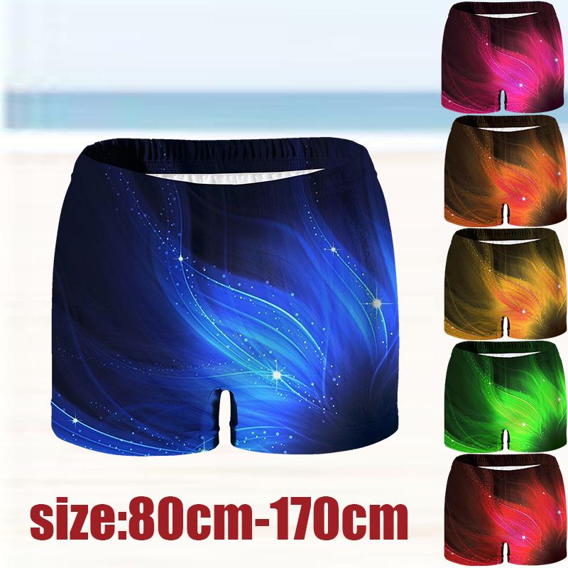 

3D Print Градиент Бриллиант Боксер Шорты Плавание Танк Дети Нижнее белье Мультфильм Мальчики Трусы Дети Удобные Прохладные Трусики