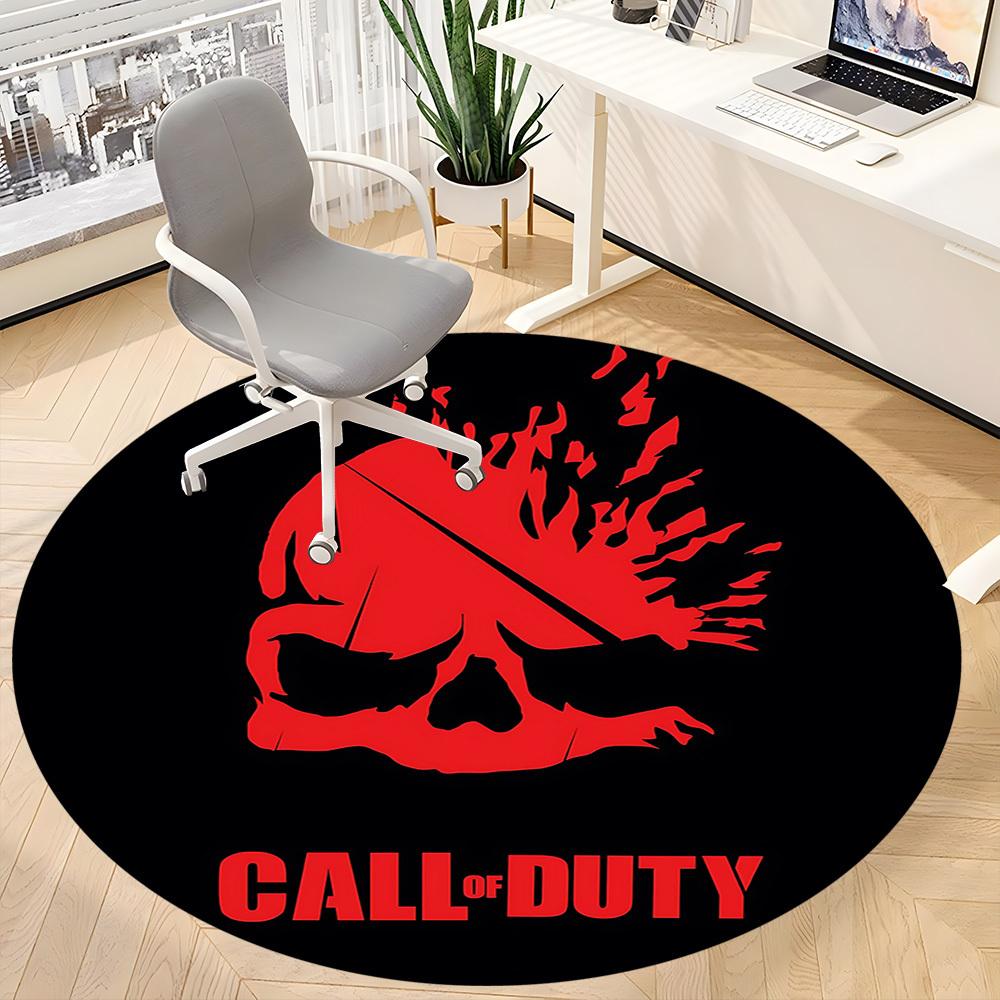 1pc Call of Duty Office Round Area Rug,  Under Office Chairs Bedroom Living Room Home Decor a0926103