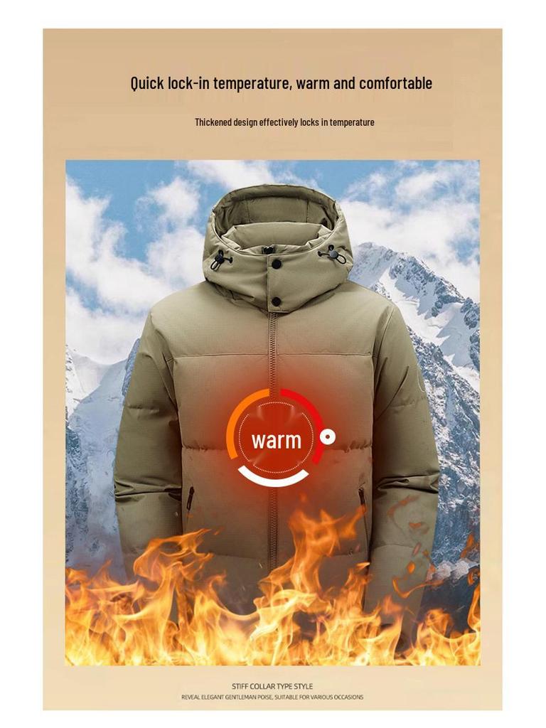 2025 Unisex Winter Extreme Cold 90% White Duck Down Jacket - New Style, Warm, Outdoor Cold Protection