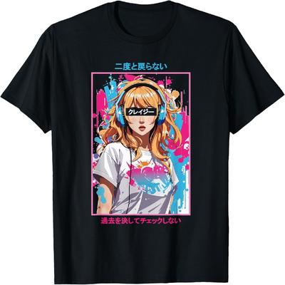 Japanese Vaporwave Teen Anime Girl Aesthetic Egirl T-Shirt