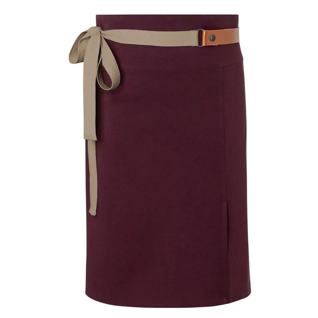 Green-Generation Leather Detailing Waist Apron