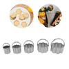 5 Pcs   Cutters Set with Handle Stainless Steel   Mould for Baking Cooking Alentine Day