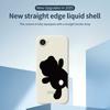 For iPhone 16e Case Black Bear Back Pattern Printing Straight Edge TPU Phone Back Cover
