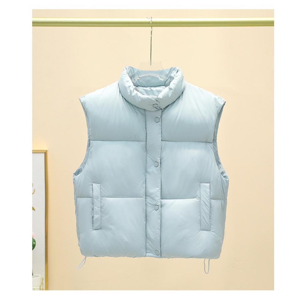 Autumn and winter new Korean version short stand-up collar vest foreign loose versatile vest cotton jacket