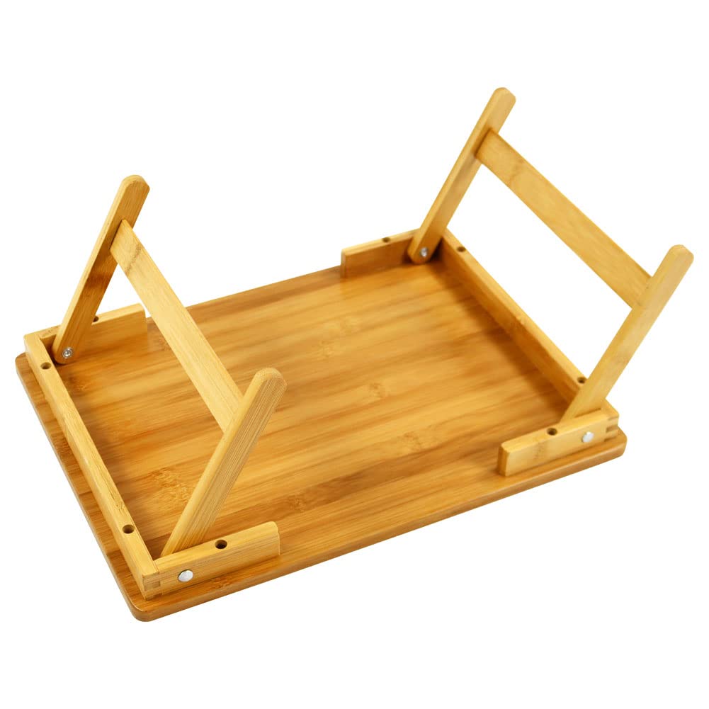 WKWKER Bamboo Computer Bedside Computer Coffee Folding Tray Ideal for Working from Home Camping Picnic or Low Table Desk, Table, Stand, Table, Table,