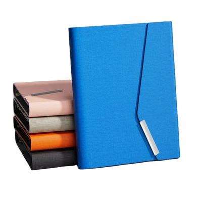 High Quality Custom LOGO A5 Business Notebook Gift Set Loose Leaf Buckle Hardcover Diary Notepad Office Gift Supplier