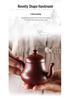 Chaozhou Red Clay Handcrafted Zisha Tea Pot - Small Capacity Brewing Ware
