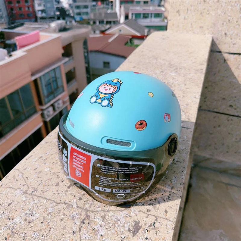 Children's Helmet Electric Bike Motorcycle Boy Girl Children Riding Protective Technology Sense Safety Helmet