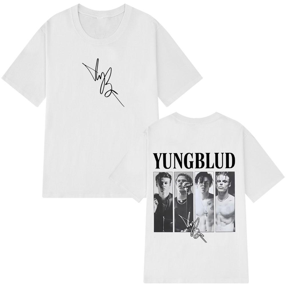 IDOLS Tour 2025 Yungblud Signature Grafik Vintage T-Shirt Herren Damen Punk Rock T-Shirts Locker Baumwolle Hip-Hop T-shirts Streetwear