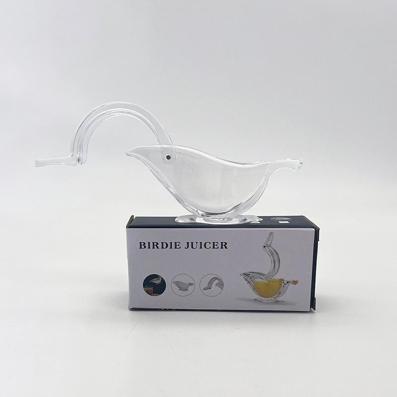 Acrylic Lemon Squeezer Manual Transparent Small Fruit Juicer Portable Handheld Lemon Press Kitchen Tool