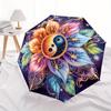 1pc Yin Yang Symbol Automatic Umbrella - 8-Rib Foldable Design, Outdoor Adventures, and Family Celebrations yy250829090