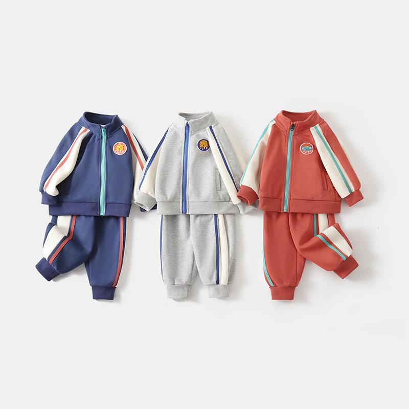 Sportpak voor jongens herfst babykleding kindersportkledingpak nieuw meisjesbaby lente en herfst jas herfst