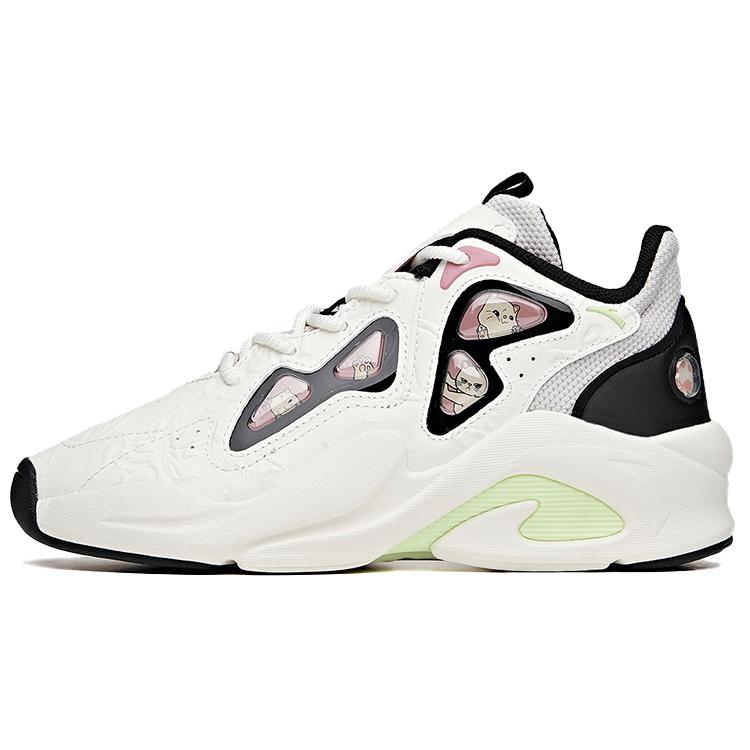 

Anta Bastard Slip Resistant Low top Chunky Sneakers Women s White Black Gray 122118088-4 36.5