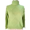 Womens Loose Knit Sweater High Neck Warm Pullover Solid Color Casual Winter Top