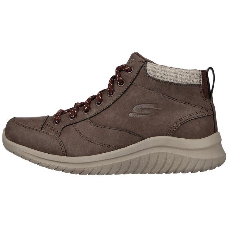 (WMNS) Skechers Ultra Flex 2.0 Social Crew - Brown Women s 167449-BRN EU 35