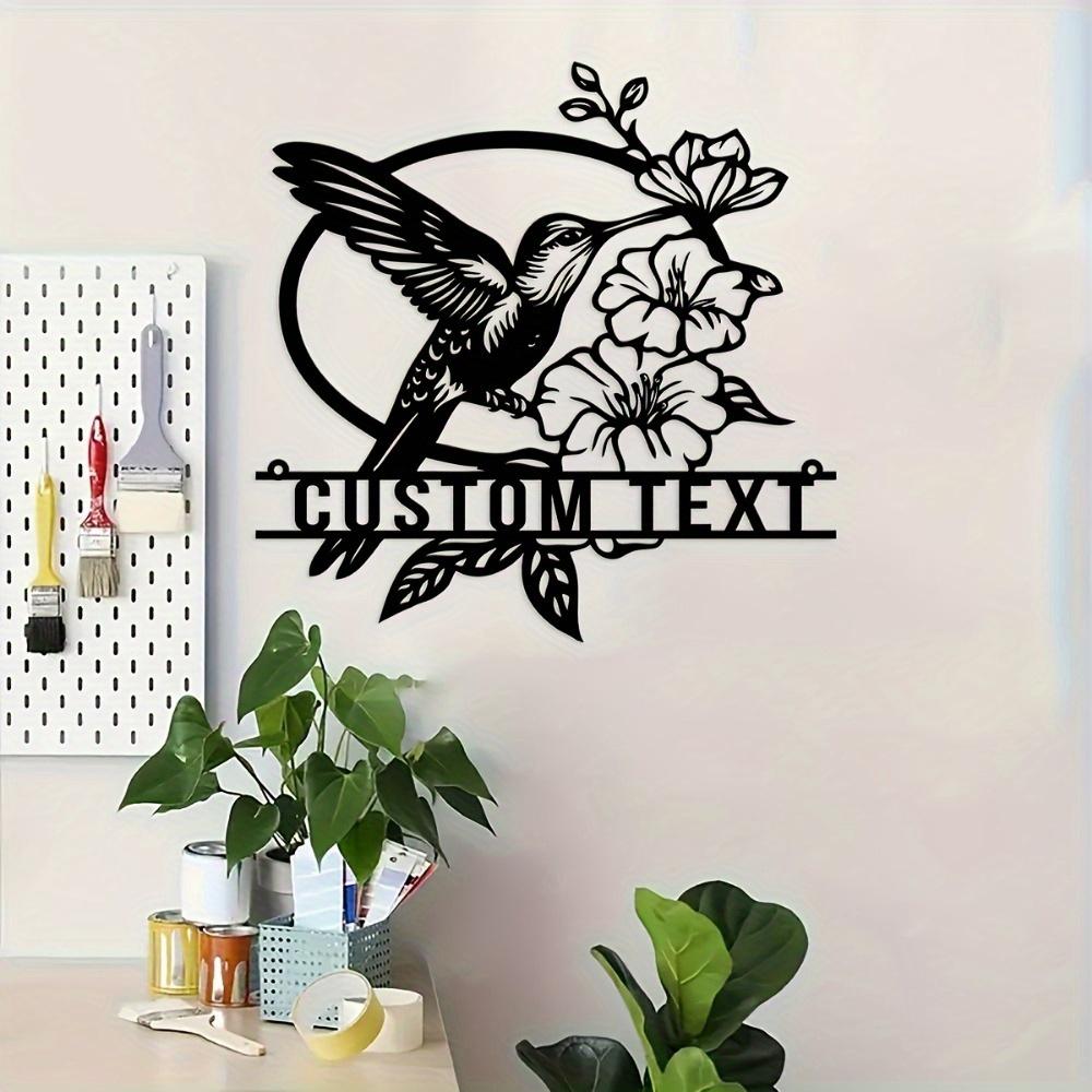 Exclusive Tailorable Hummingbird Garden Wall Decor Vintage Metal Sign Home Gift