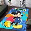 1pc Mickey Pattern Area Rug Soft Flannel Floor Mat for Living Room,Office,Bedroom and Carpet,Sofa Coffee Table Floor Mat