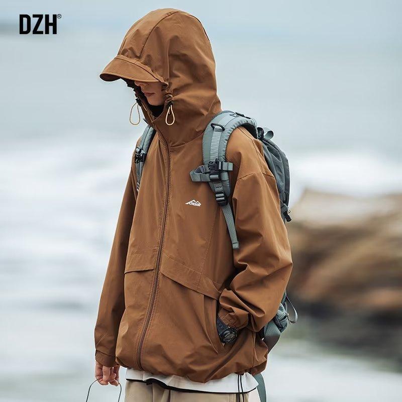 

Куртки с капюшоном, мужская ветровка, куртка в стиле хип-хоп, сплошной цвет, спортивные пальто с капюшоном для спорта на открытом воздухе, мужская верхняя одежда, одежда, топ 8XL коричневый