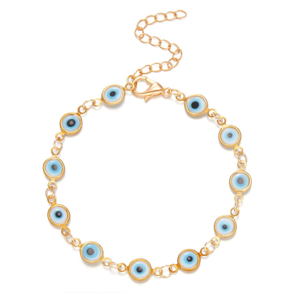 New Necklace Necklace of Devil's Eye Female Personality Minority Simple Creative Trend Mixed-color Clavicle Chain Jewelry