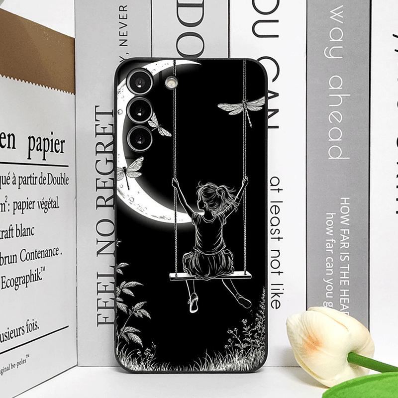

Creative Black Stardust Girl Pattern Phone Case for Honor Huawei 200 100 400 PRO 90 80 70 Lite Magic 8 7 6 5 Pro 5G Soft Covers Honor 90