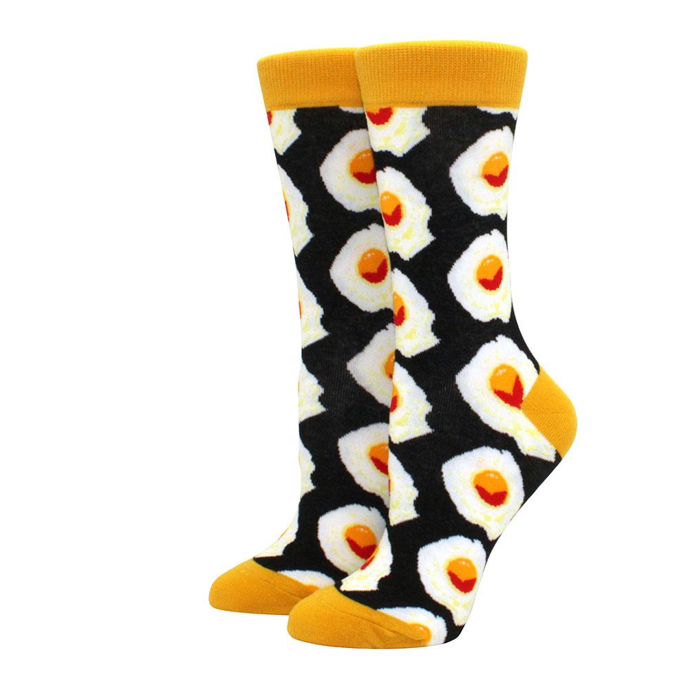 Damskie Wesołe Śmieszne Skarpetki z Nadrukiem Owoców Jedzenia Sztuka Urocze Zimowe Skarpetki z Awokado Sushi Jedzenie Bawełniane Modne Skarpetki Harajuku